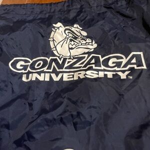 Gonzaga University Navy drawstring bag